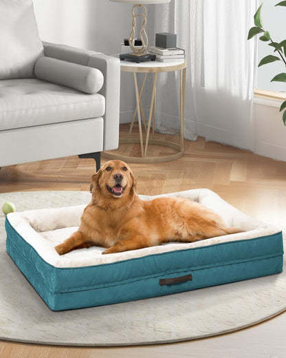 Upvilla Orthopedic Dog Bed XL, Four-Sided Dog Sofa, Washable Cover, Gray15