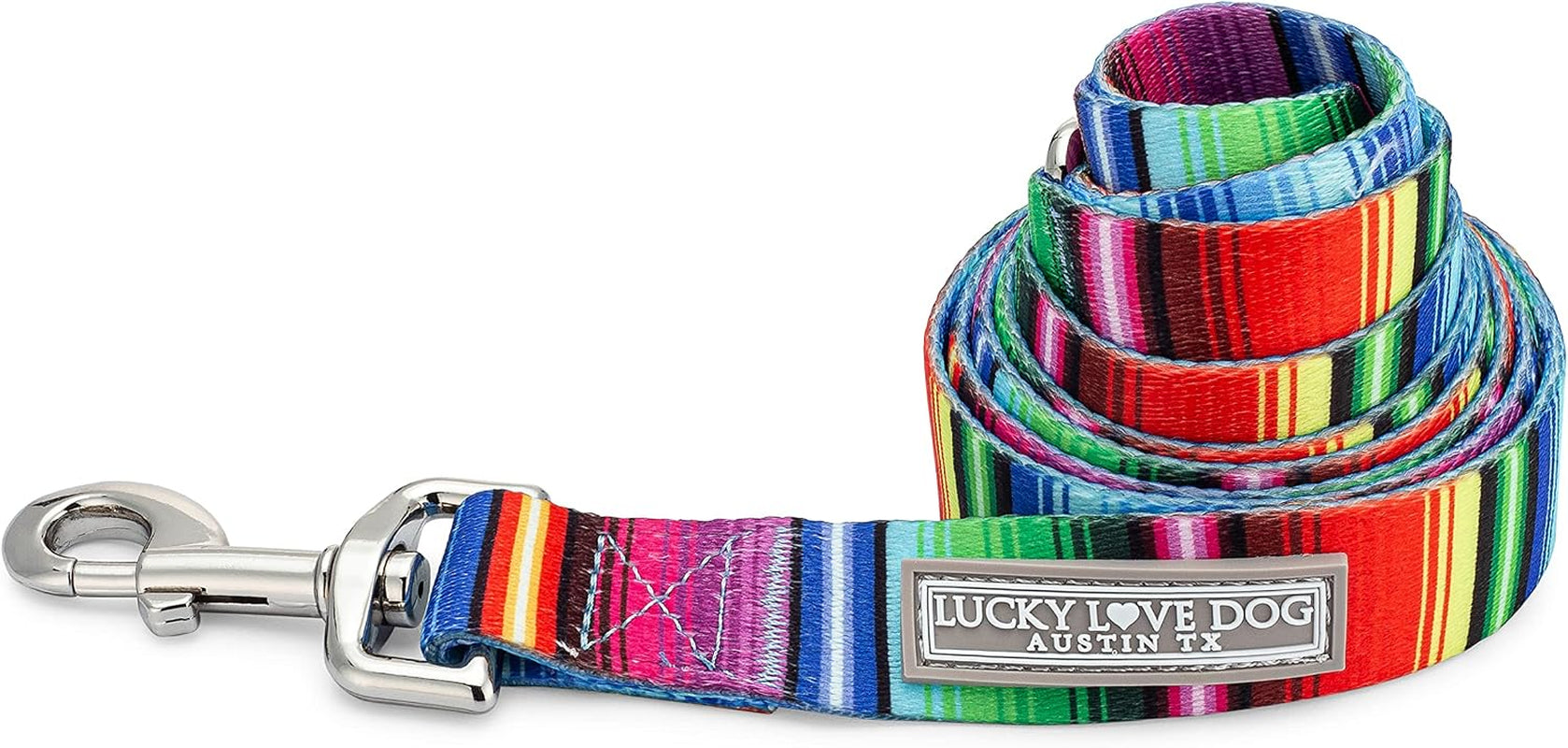 lucky-love-dog-leash-beautiful-vivid-patterns-durable-long-lasting-blackbird-large