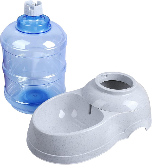 Pet Water Dispenser Station - 3 Gallon/11L Replenish Pet Waterer for Large Dog Cat Animal Automatic Gravity Water Drinking Fountain Bottle Bowl Dish Stand8