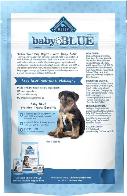Blue Buffalo Baby Blue Training Treats Natural Puppy Soft Dog Treats, Savory Chicken 4-Oz Bag2