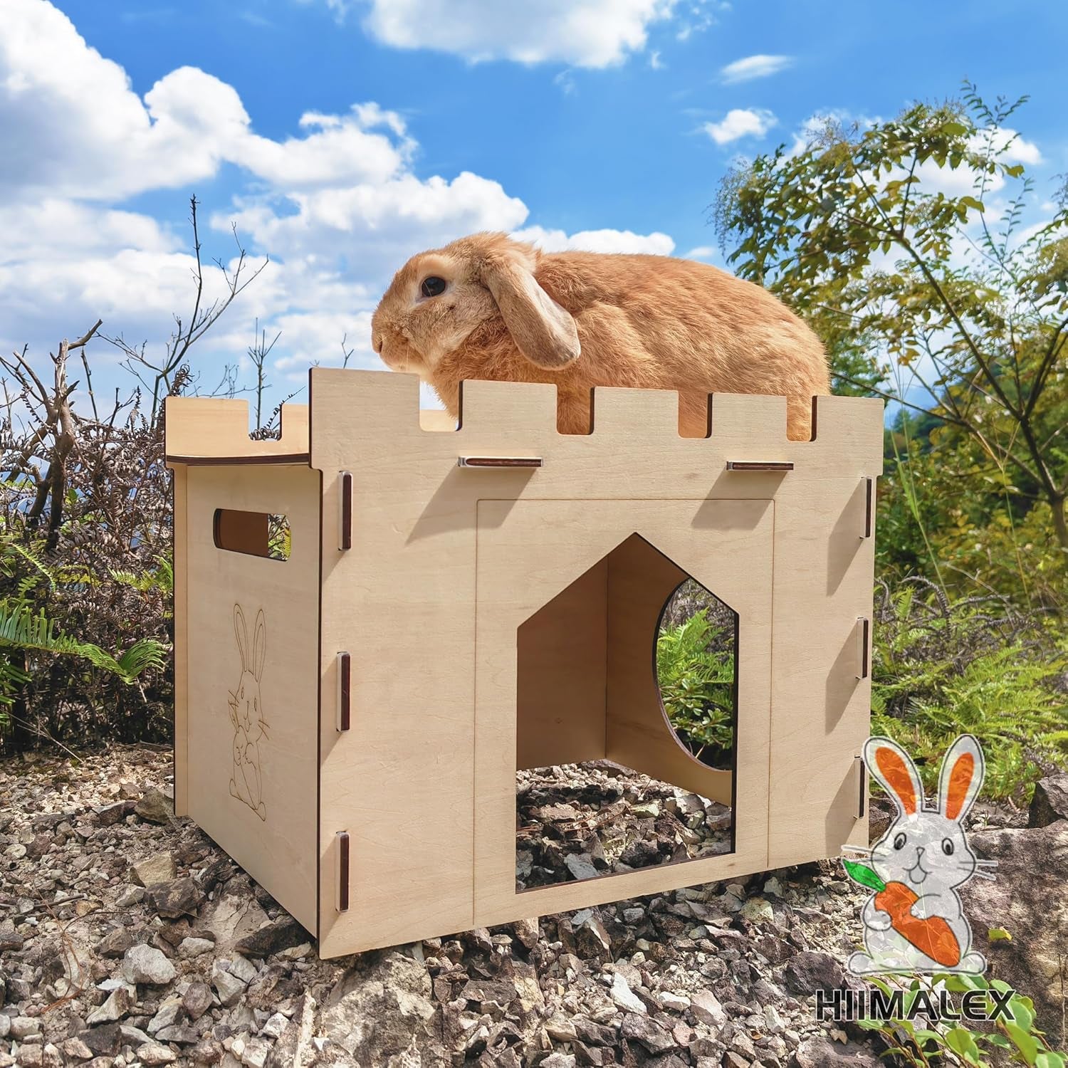 hiimalex-large-sturdy-bunny-house-with-spacious-balcony-hidey-detachable-playhouse-for-rabbit-hideout-castle-tower-toys-for-indoor-bunnies-guinea-pig-hamster-chinchilla-gerbil