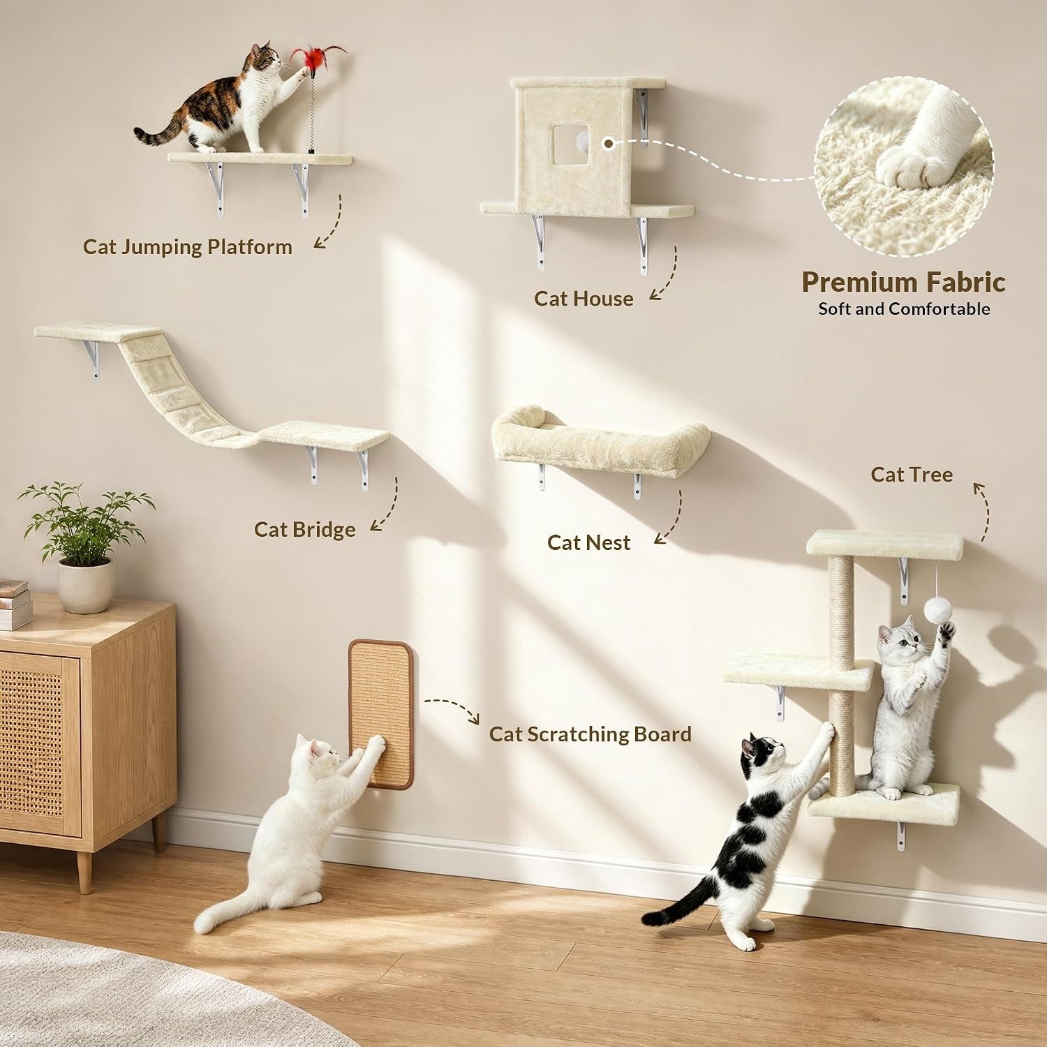 cat-wall-shelves-6-in-1-cat-wall-furniture-set-with-condos-house-bed-bridge-tree-steps-scratching-board-diy-walls-playground-for-indoor-beige