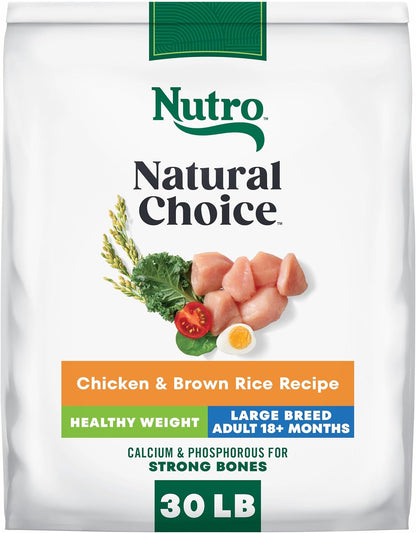Nutro Natural Choice Healthy Weight Dry Dog Food, Chicken & Rice, 30 Lb | Non-Gmo, Chicken #1 Ingredient, No Corn, Wheat, Soy, Supports Weight Loss, Skin & Coat, Digestive & Immune Health12