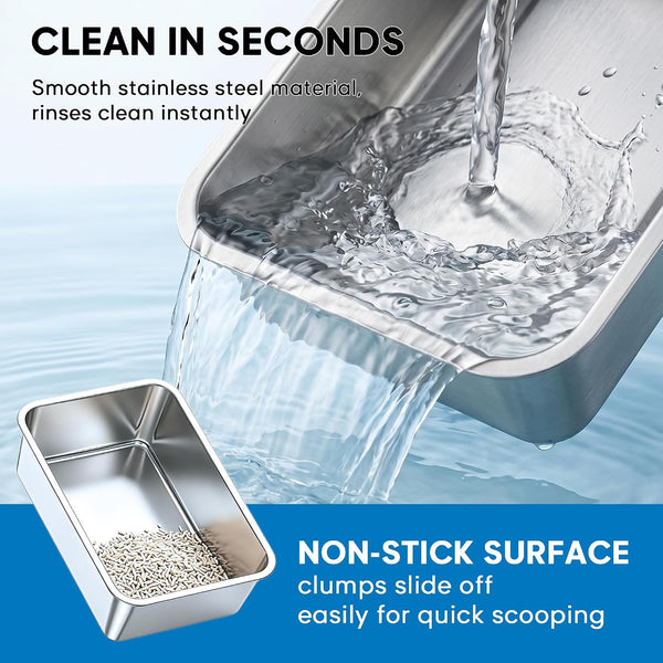 Litter Box,Extra Large Cat Litter Box, Enclosed Design Prevents Scatter, 30° Angled Filter Plate, Leak-Proof, Includes Cat Litter Mat & Metal Scoop4