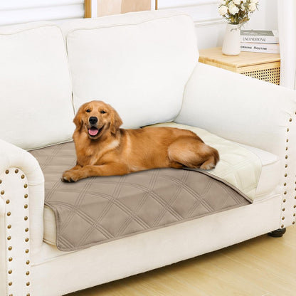 Smiry Waterproof Dog Bed Cover Blanket, Reversible Pet Blanket | Soft Reversible, Washable Leakproof Cats Dogs Couch Cover for Sofa, Couch, Furniture (30X70 Inch)63