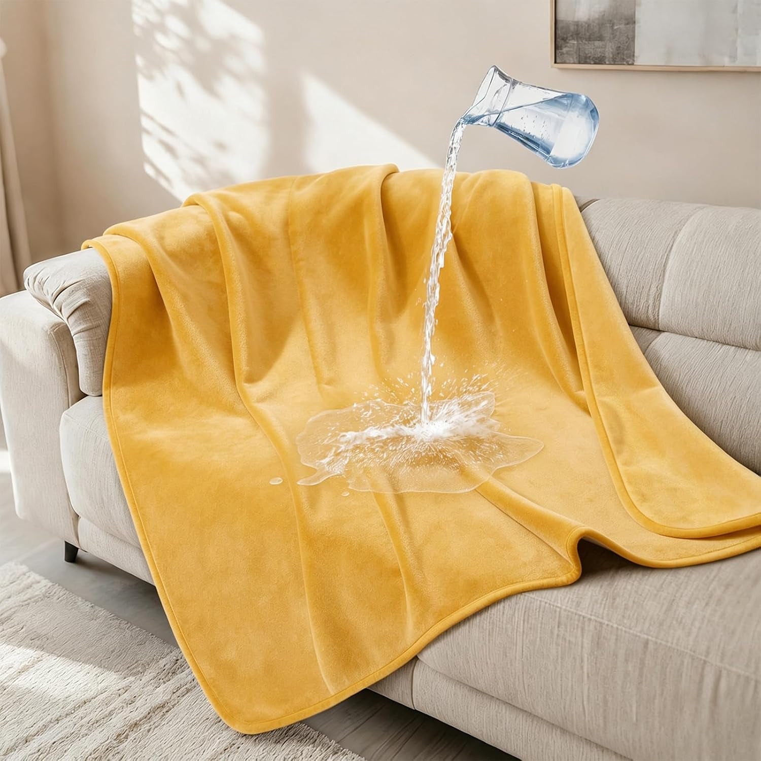loobani-waterproof-blanket-for-bed-soft-flannel-twin-bed-blanket-60-x-80-dog-pet-blankets-for-large-dogs-reversible-spill-proof-throw-for-couch-cover-movie-time-camping-travel-noise-free-grey