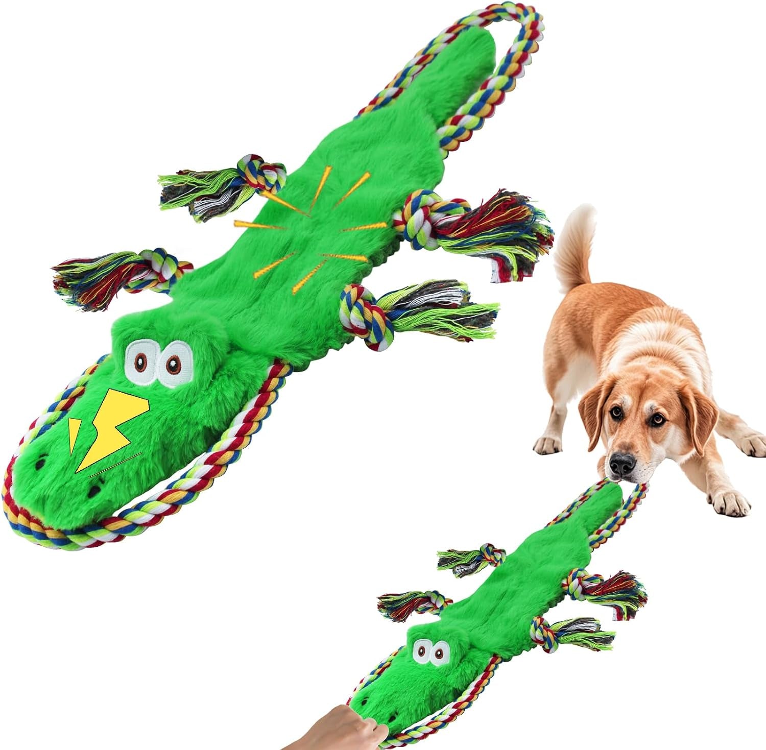3-pack-no-stuffing-squeaky-dog-toys-tug-of-war-dog-toy-with-rope-interactive-squeaker-crinkle-paper-durable-for-teeth-cleaning-anxiety-relief-dog-gifts-for-small-medium-dog
