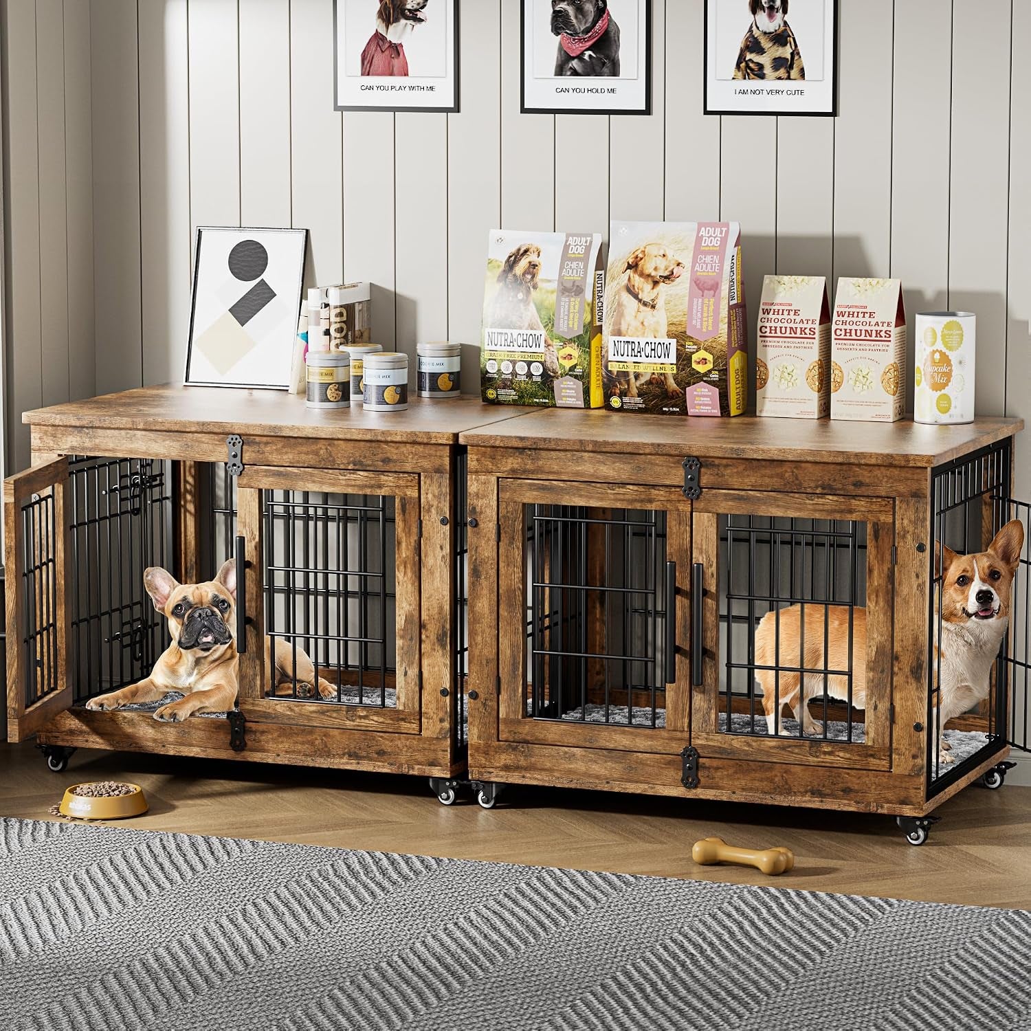 medium-dog-crate-furniture-32-heavy-duty-kennel-w-cushion-wheels-grey-double-doors-wooden-dog-cage-chew-resistant-end-table-decorative-27-32-38-44-options-indoor