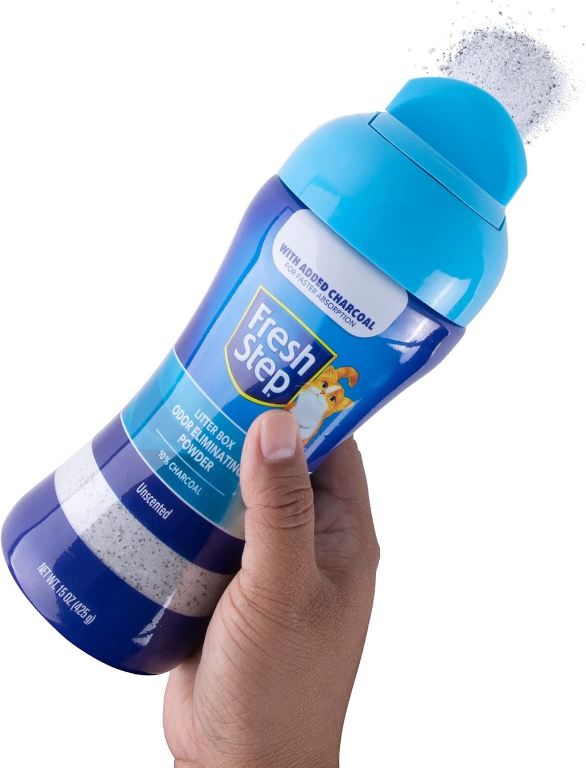 fresh-step-odor-eliminator-powder-unscented-charcoal-formula-15-ounces-sifting-pour-cap-for-litter-boxes