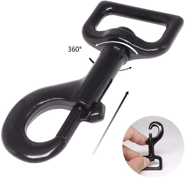 Heavy Duty Dog Leash - 2 Handles by Padded Traffic Handle for Extra Control, 6Foot Long - Perfect for Medium to Large Dogs (6 Ft, Black)3