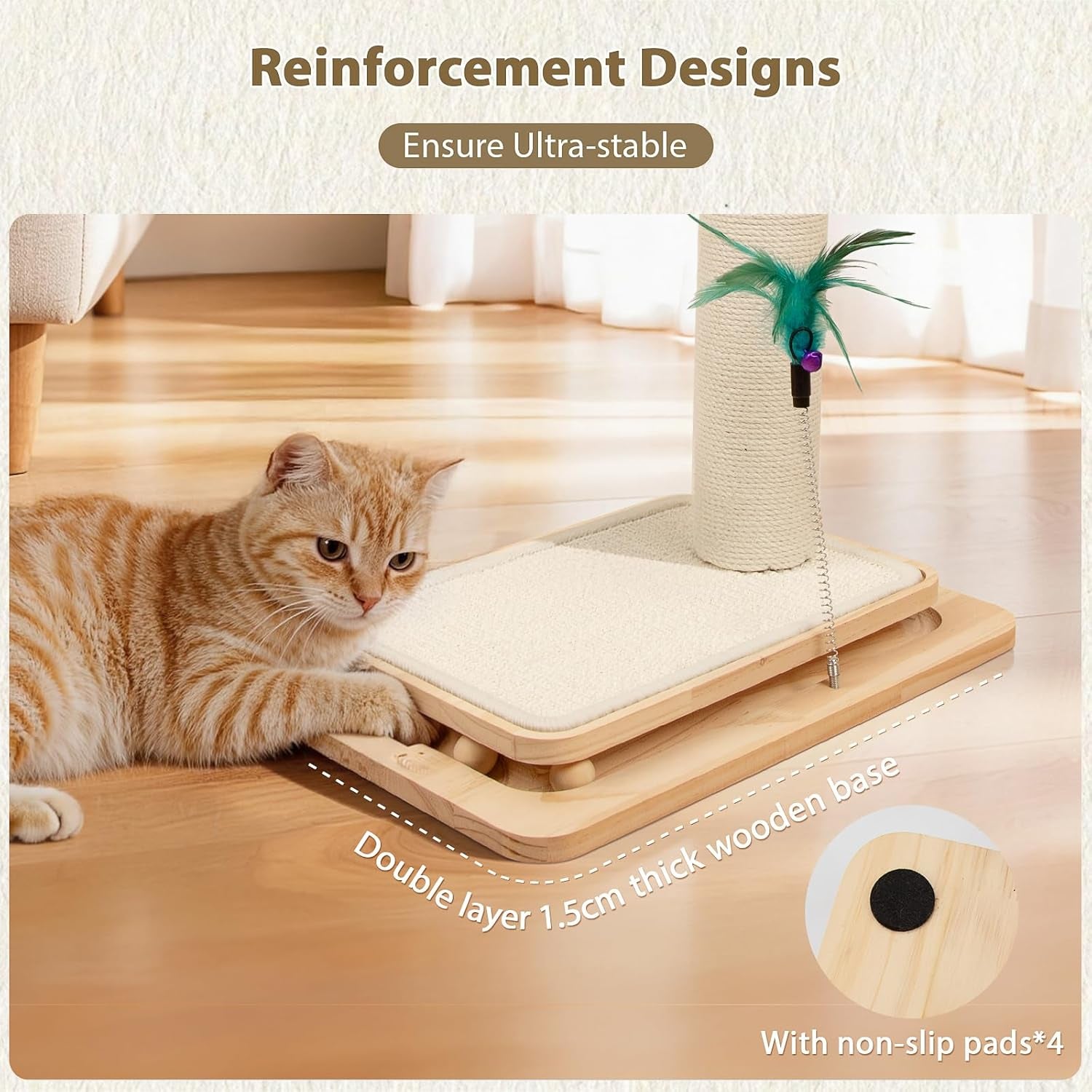 cat-scratching-post-with-sisal-mat-and-wooden-base-indoor-scratcher-stable-cat-scratch-furniture-with-durable-sisal-post-scratch-mat-and-hanging-ball-protects-furniture-easy-assembly