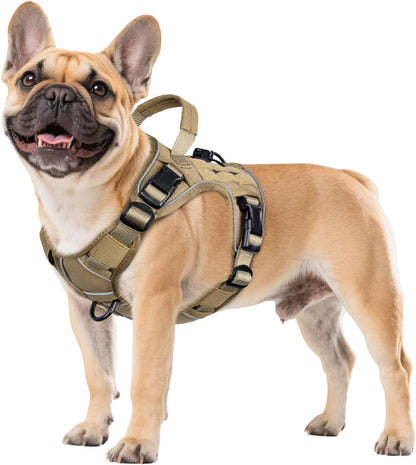 WINGOIN Tactical Dog Harness for Large Dogs, Heavy Duty No Pull Dog Harness with Handle, Adjustable Reflective Military K9 German Shepherd Big Size Dog Vest for Walking, Training, Hunting, Green (L) | with Handle,Adjustable Reflective,Green Military K9 Style,Big Size Dog Vest,For German Shepherd,For Walking Training Hunting24