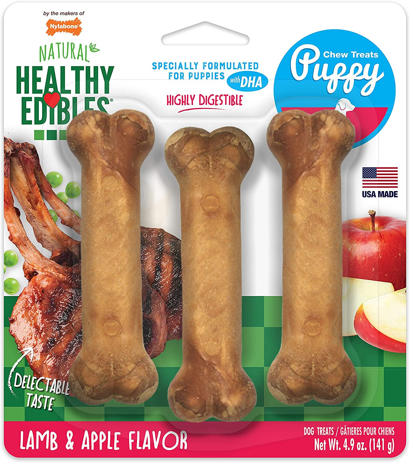 nylabone-healthy-edibles-puppy-dog-treats-lamb-apple-flavor-12-count-natural-puppy-treats-usa-made-highly-digestible-vet-recommended-small-dog-treats-for-puppies-up-to-25-lbs