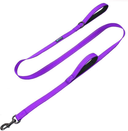 Max and Neo Double Handle Traffic Dog Leash - Reflective, Donates to Dog Rescue (Black, 6 FT)12