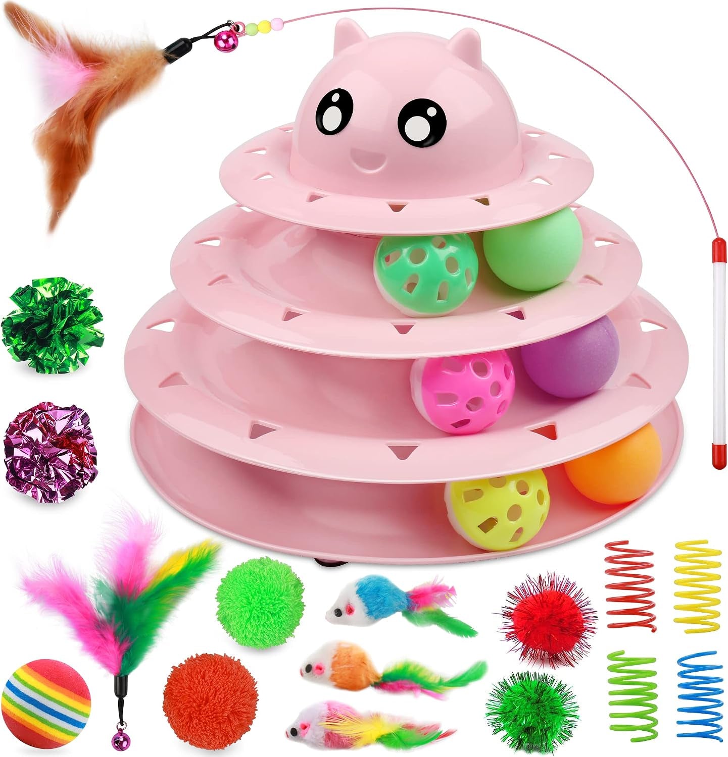upsky-cat-toy-roller-3-level-turntable-cat-toys-balls-with-six-colorful-balls-interactive-kitten-fun-mental-physical-exercise-puzzle-kitten-toys