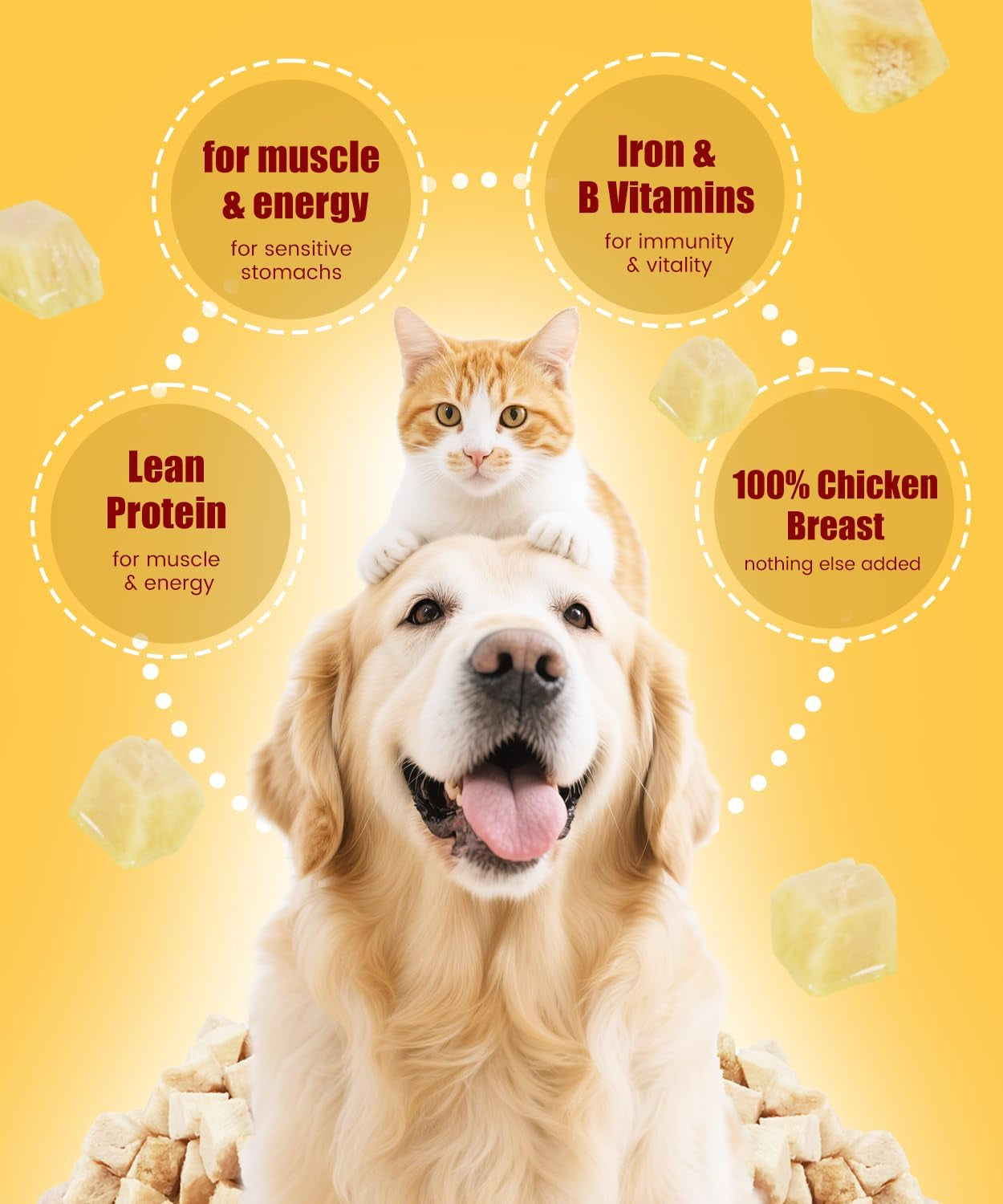 freeze-dried-chicken-dog-treats-cat-treats-single-ingredient-raw-chicken-pettreats-training-treats-food-meal-topper-rawhide-free-freeze-dried-chicken-high-protein-5-6oz