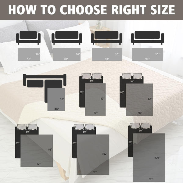 Ameritex Pet Bed Cover Dog Bed Blanket for Sofa and Furniture Waterproof New Pattern Design (30X70 Inch, Dark Grey)7