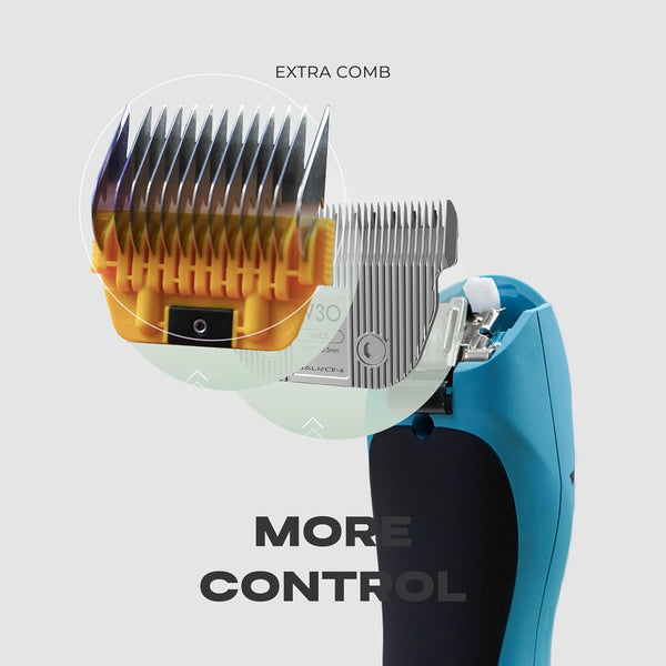 Stainless Steel A5 Wide Guide Comb – Metal Attachment for A5 Wide Blades, Compatible with Wahl KM, Andis, Oster, Heiniger – Smooth & Durable Grooming Guard (6Mm - 1/4")4