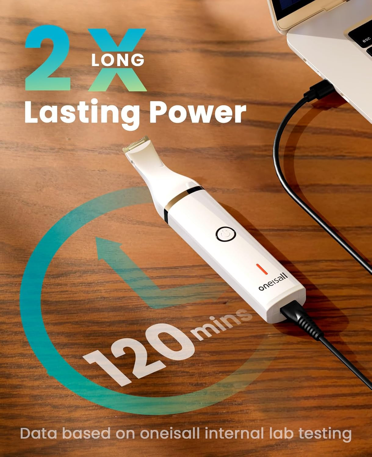 oneisall-dog-paw-trimmer-small-dog-clippers-with-double-blades-low-noise-gentle-skin-friendly-design-cordless-precision-pet-hair-trimmer-for-grooming-for-paws-eyes-ears-face-rump