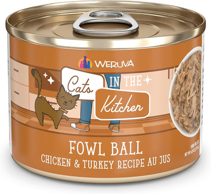 Weruva Cats in the Kitchen, Kitchen Cuties Variety Pack, Wet Cat Food, 3.2Oz Can (Pack of 12)19