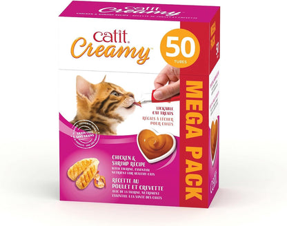 Catit Creamy Lickable Cat Treat – Hydrating and Healthy Treat for Cats of All Ages - Assortment, 72-Pack7