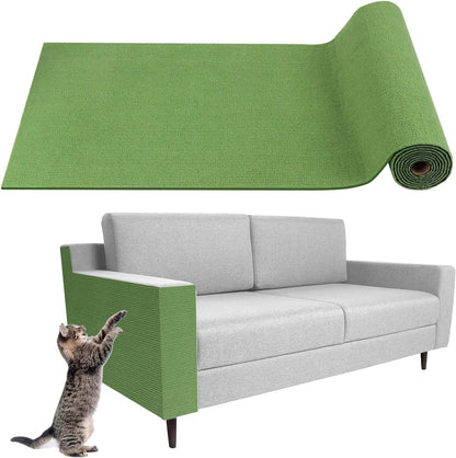 LSGCQ Cat Scratch Mat Self Adhesive Cat Scratch Furniture Protector | Self Adhesive Cat Scratching Mat Replacement for Cat Tree Post Couch Wall Furniture Protector (39.3" X 15.8", Light Gray)13