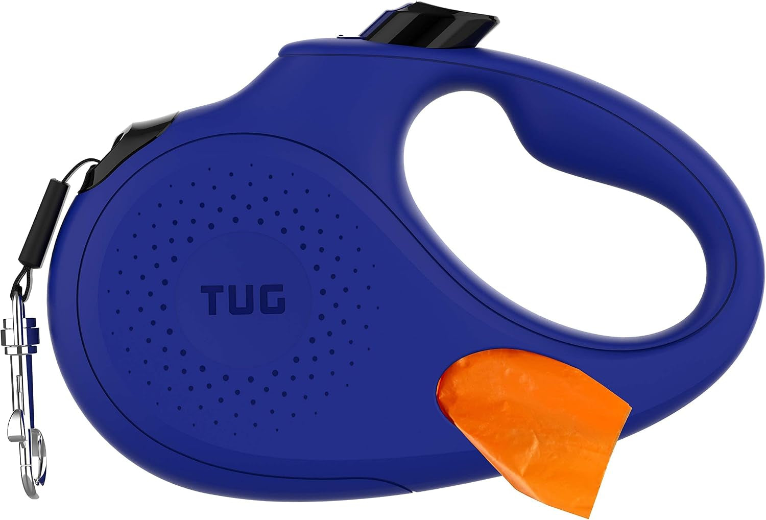 tug-oval-360-tangle-free-retractable-dog-leash-with-integrated-waste-bag-dispenser-small-cream