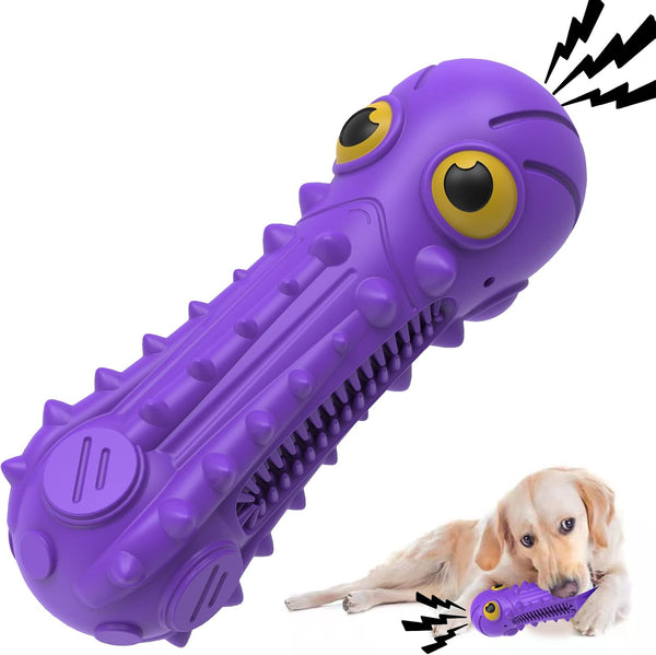 ZIKATON Dog Squeaky Toys for Aggressive Chewers, Durable Chew Toys for Large Medium Breed Dog, Dog Toys, Tough Durable Dogs Toys with Natural Rubber8