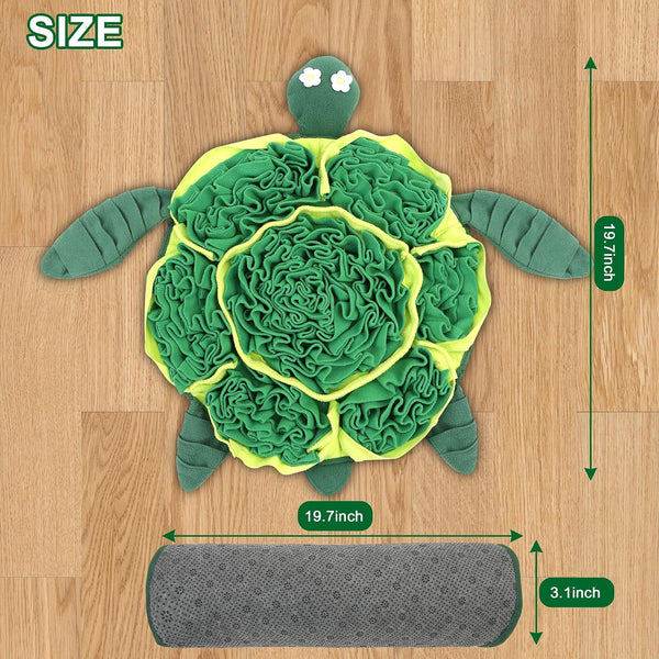 Snuffle Mat for Dogs - Interactive Puzzle Feeding Game for Stress Relief & Foraging Skills | Dog Toys to Keep Them Busy | Small/Medium/Large Dogs Turtle Design5