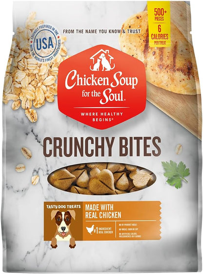 Chicken Soup for the Soul Pet Food Crunchy Bites Dog Treats, Chicken, 12 Ounce Bag | Soy, Corn & Wheat Free, No Artificial Flavors or Preservatives9