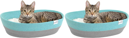 Kitty City Cat Bed, Cotton, 14" W X 19" L X 5" H (Pack of 2)1