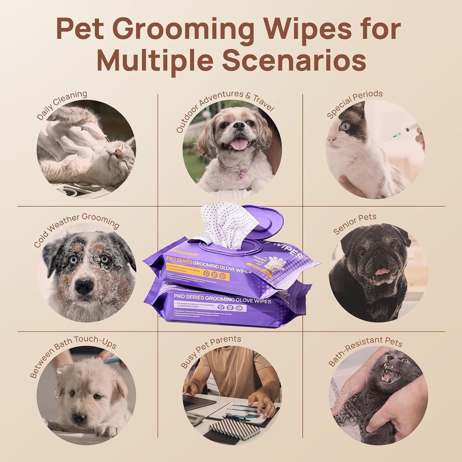 hicc-pet-cleaning-glove-wipes-pro-for-dogs-cats-20pcs-coconut-scent-puppy-wipes-no-rinse-pet-grooming-wipes-extra-thick-dual-textured-wipes-for-paws-face-coat-outer-ear-rear-end-area