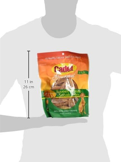 Cadet Gourmet Sweet Potato Steak Fries Dog Treats, 1 Lb | 100% Real Sweet Potato, Healthy Natural Chewy Dog Treats, Single Ingredient, Dog Training Treats, for Small & Large Dogs3
