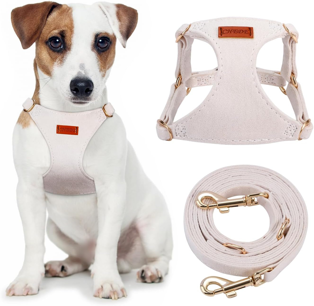 chede-no-pull-puppy-harness-and-multifunction-dog-leash-set-8-colors-soft-adjustable-no-choke-escape-proof-cute-lightweight-pet-vest-harness-for-small-and-medium-dog