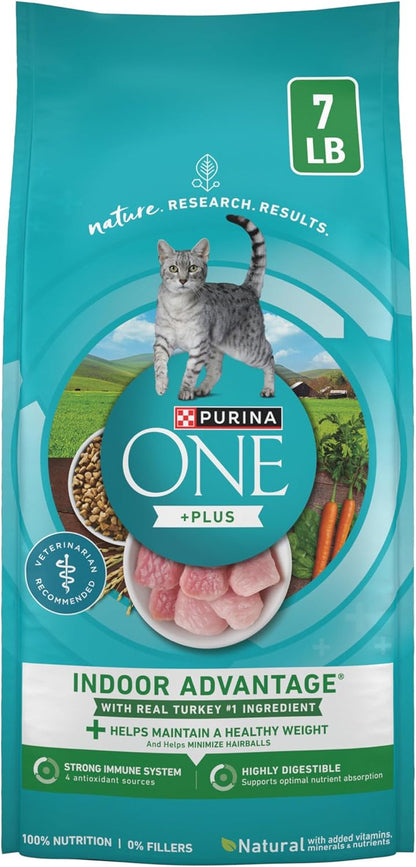 Purina ONE Natural, Low Fat, Weight Control, Indoor Dry Cat Food, +Plus Indoor Advantage - 16 Lb. Bag13