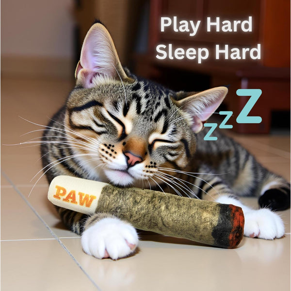 Nestpark Cat Doobie Catnip Cat Toy - Crinkle Kitten Kicker with Extra Strong Catnip - Funny Interactive Cat Toy Indoor Cat Gifts5
