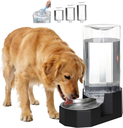 Sfozstra 5L Cat Gravity Water Bowl Dispenser: Stainless Steel Bowl | No Power Needed / No Filter Required / Spill Proof Design / Easy Cleaning / Cats & Small Dogs / Home Crate Area & Travel18