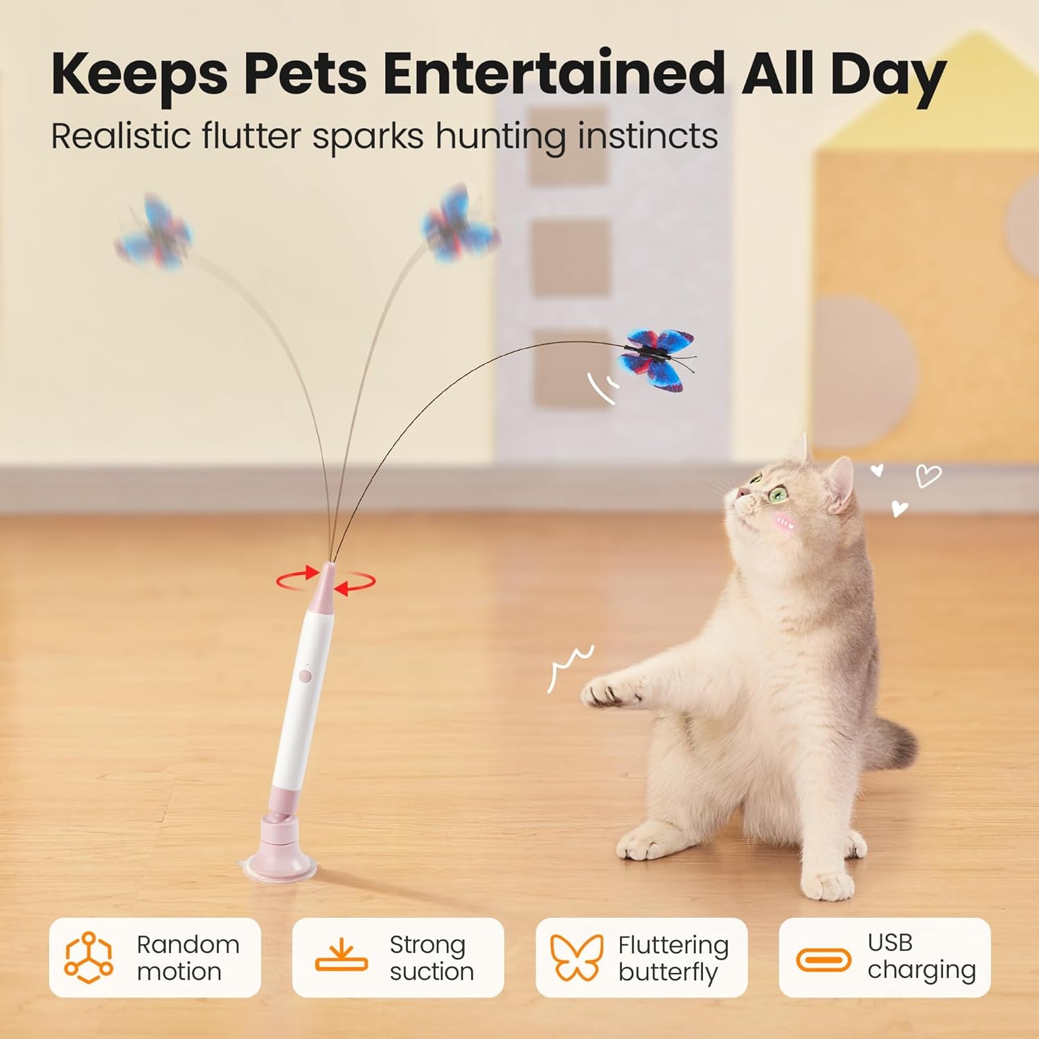potaroma-interactive-spinning-butterfly-cat-toy-wand-rechargebale-automatic-self-play-handheld-mode-electric-touch-activated-cat-teaser-with-suction-cup-for-indoor-kittens