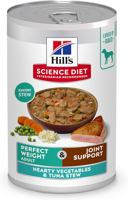 Hill'S Science Diet Adult Perfect Weight Wet Dog Food | #1 Veterinarian Recommended, Vegetable & Chicken Stew, 12.5 Oz. Cans, 12-Pack16