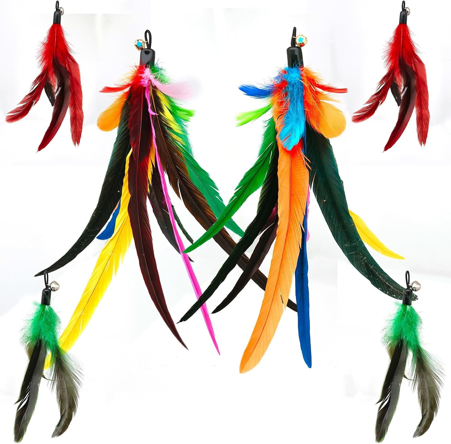 miwoowim-2pcs-retractable-cat-teaser-wands-9pcs-feather-refills-toy-set-dual-size-telescopic-rods-50-38-da-bird-feather-attachments-with-bells-replacement-interactive-fishing-pole-toys