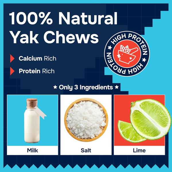100% Natural Yak Cheese Himalayan Made Dog Chews All Breeds - Lactose Free Yak Chew for Small, Medium & Large Dogs - Dental Cleaning Dog Chews Aggressive Chewers - Long Lasting Odor & Gluten Free4