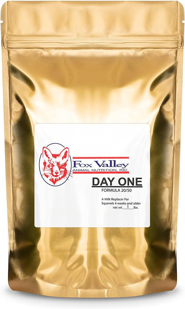 Fox Valley Day-One 20/50 Formula for Squirrels, 1 Lb. | All Human Grade Ingrediants1