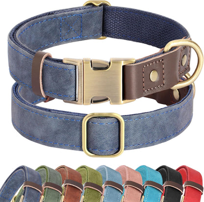 Didog PU Leather Dog Collar for Small Dogs Puppy, Soft Lining, Green S | All-Day Comfort for Daily Walks and Backyard Play, Quick Release Metal Buckle for Easy on & Off, D-Ring for Leash, Easy Clean18
