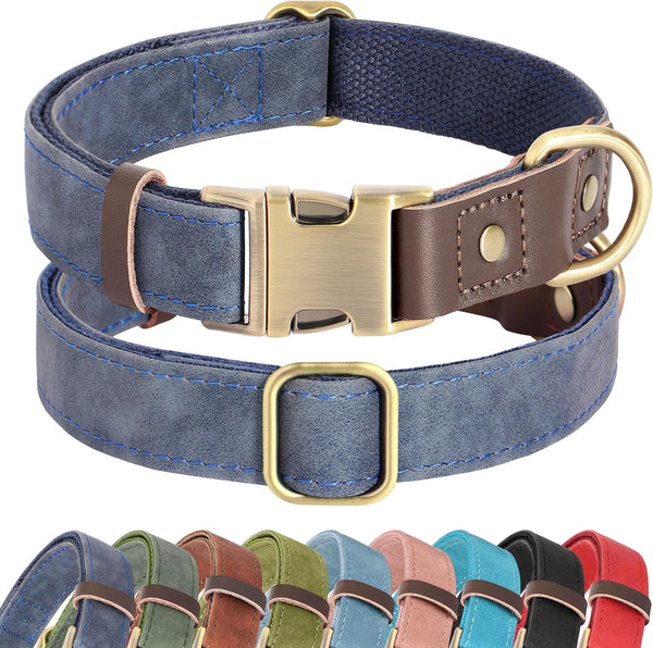 Didog PU Leather Dog Collar for Small Dogs Puppy, Soft Lining, Green S | All-Day Comfort for Daily Walks and Backyard Play, Quick Release Metal Buckle for Easy on & Off, D-Ring for Leash, Easy Clean18