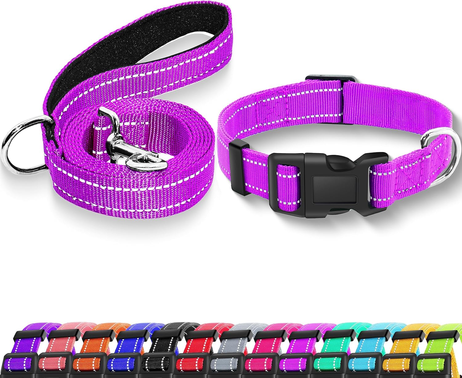 reflective-dog-collar-with-safety-locking-buckle-adjustable-soft-breathable-nylon-collars-for-small-medium-and-large-dogscollar-leash-xs-width-5-8-turquoise-adjustable-soft-breathable-nylon-collars-for-small-medium-and-large-dogs-xs-width-5-8-turquoise