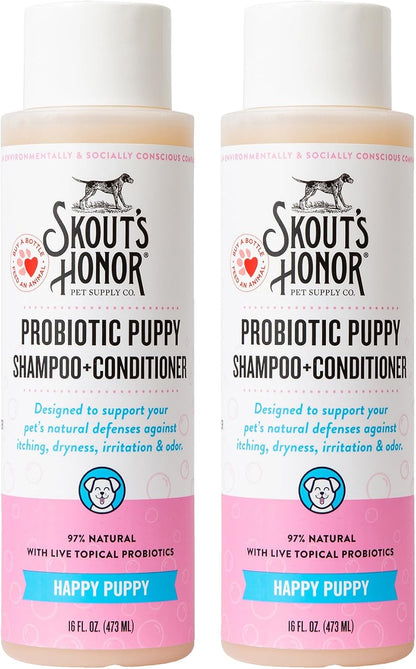 SKOUT'S HONOR Probiotic Dog Shampoo and Conditioner - DOTW, 16 Oz | Hydrating Natural 2-In-1 for Itchy Skin, Microbiome-Friendly with Avocado Oil & Omega-3S, Paraben & Sulfate-Free11