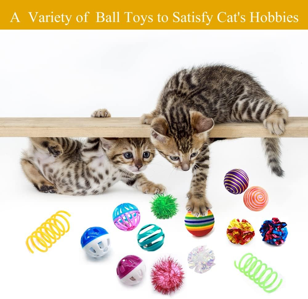lasocuhoo-cat-toys-kitten-assortment-rainbow-crinkle-sparkle-bell-sisal-balls-for-all-cats-30-packs