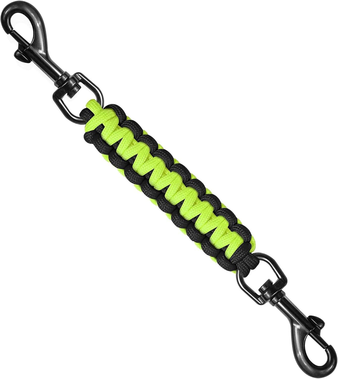 dog-collar-safety-clip-collar-companion-handmade-backup-safety-strap-double-ended-clip-leash-connector-suitable-for-dog-harnesses-prong-pinch-collars-pink-1-pack