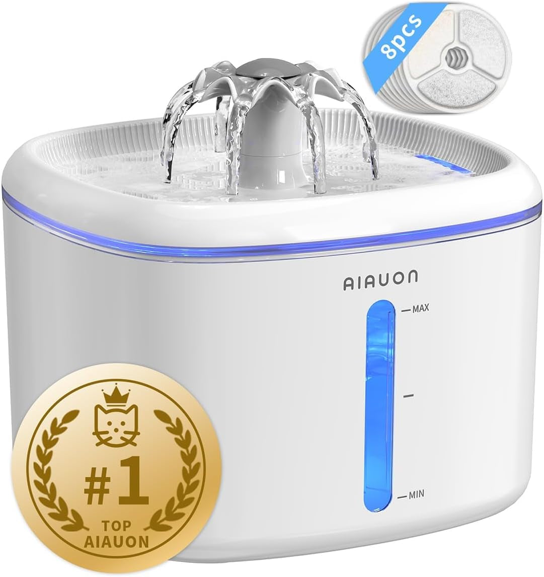 2-5l-84oz-cat-water-fountain-ultra-quiet-pump-led-blue-light-pet-water-fountain-with-ultra-quiet-low-water-auto-shutoff-pump-led-blue-light-for-pets-small-animals-3-filters