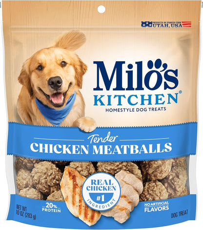 Milo’S Kitchen Chicken Meatballs Dog Treats, 18 Oz. Bag22